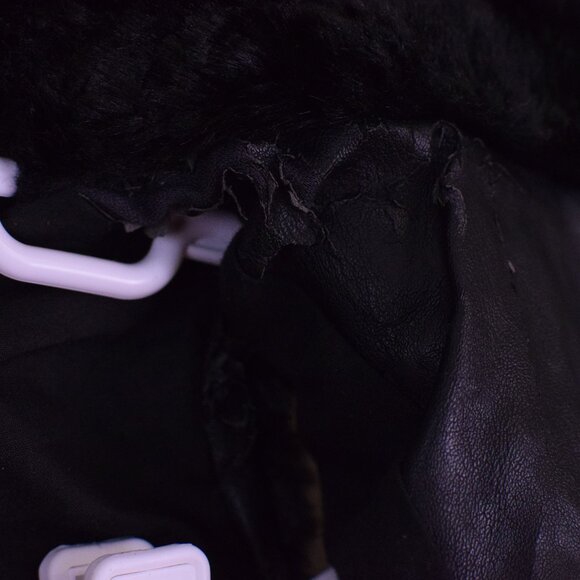 Zara Girls Black Fur Zipper Vest Y2K Winter Fall Warm Cozy Outerwear Grunge 9/10 - Picture 7 of 8